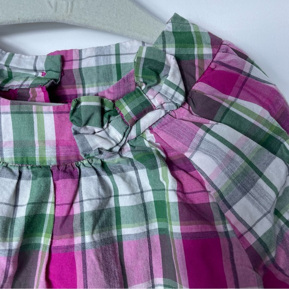 Janie and Jack toddler girl’s plaid blouse Size 3T - Picture 4 of 5